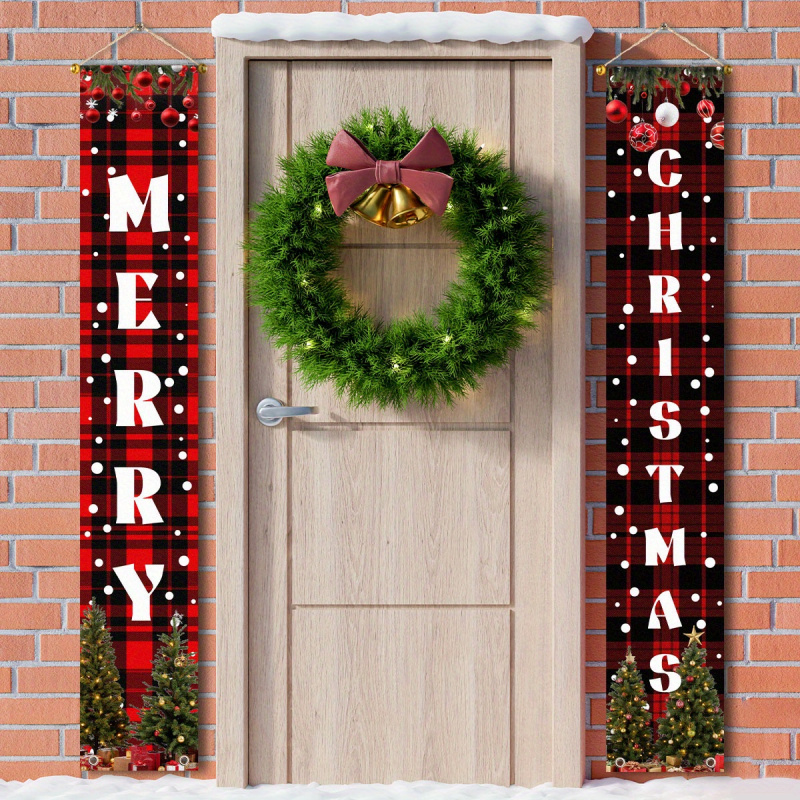 Outdoor Power House - 1pairof2Dflat, Christmas couplet decoration, Christmas theme,