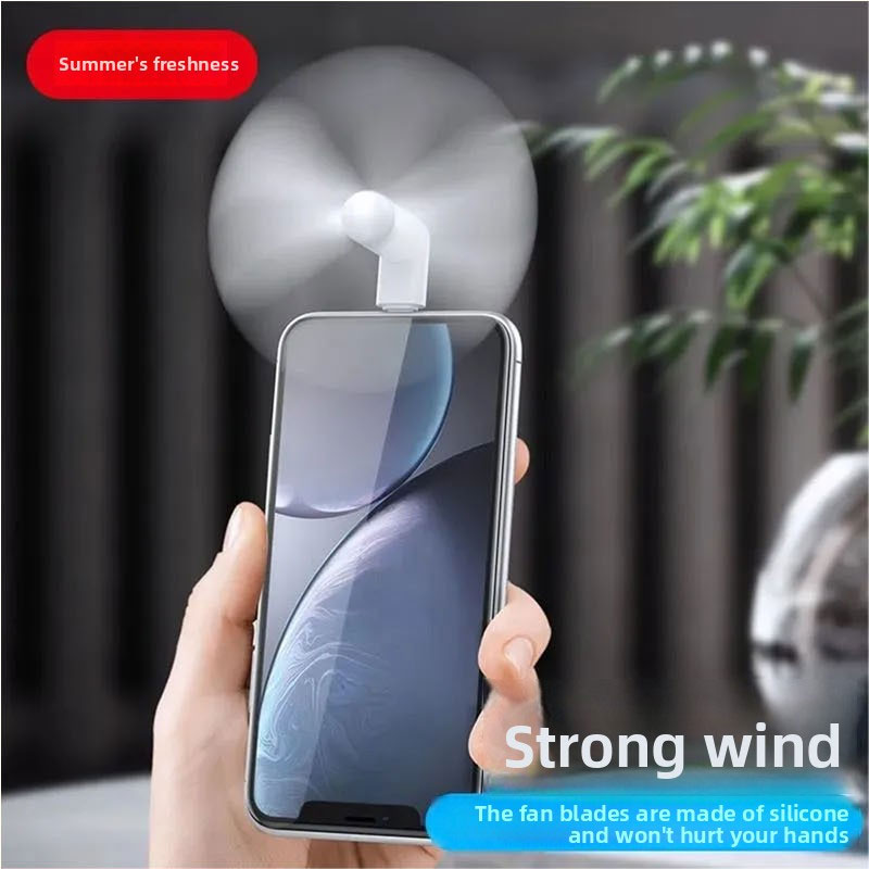 Outdoor Power Fan - Type C Mini Phone Fan, Portable