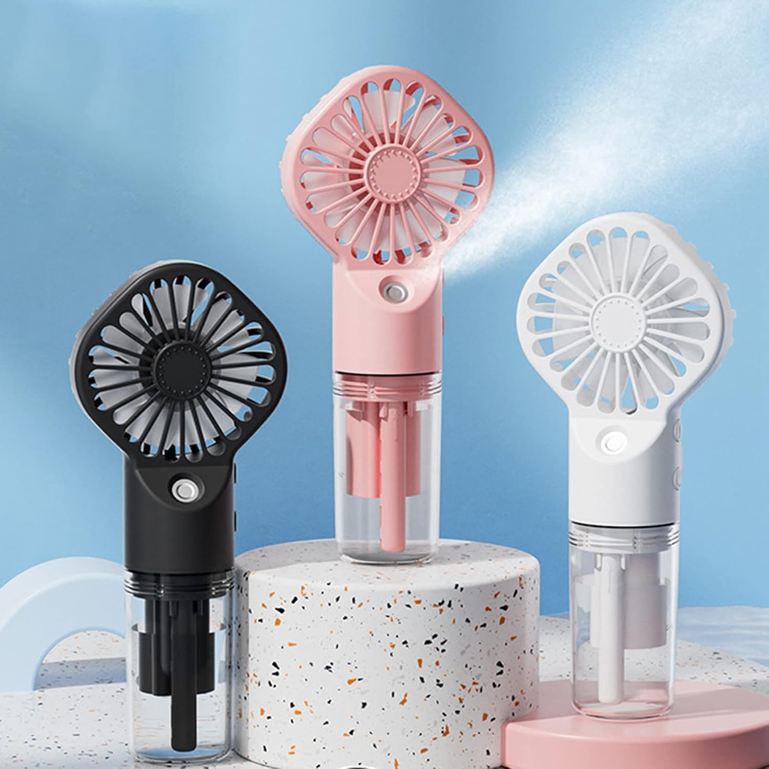 Outdoor Power Fan - Portable Handheld Spray Fan Mini Humidifier