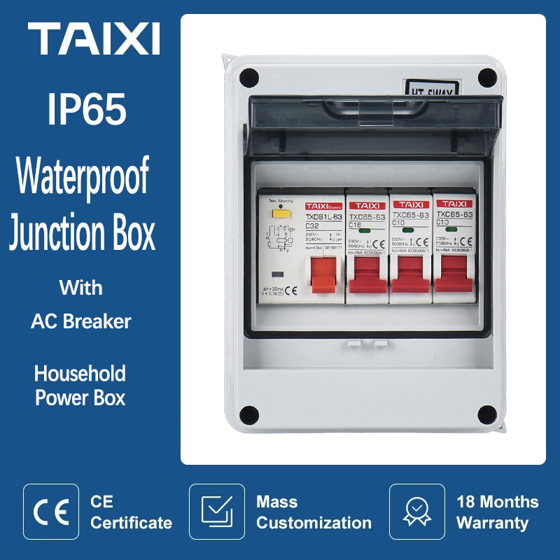 Outdoor Power Junction - Outdoor Household Switch MCB Waterproof Electrical
