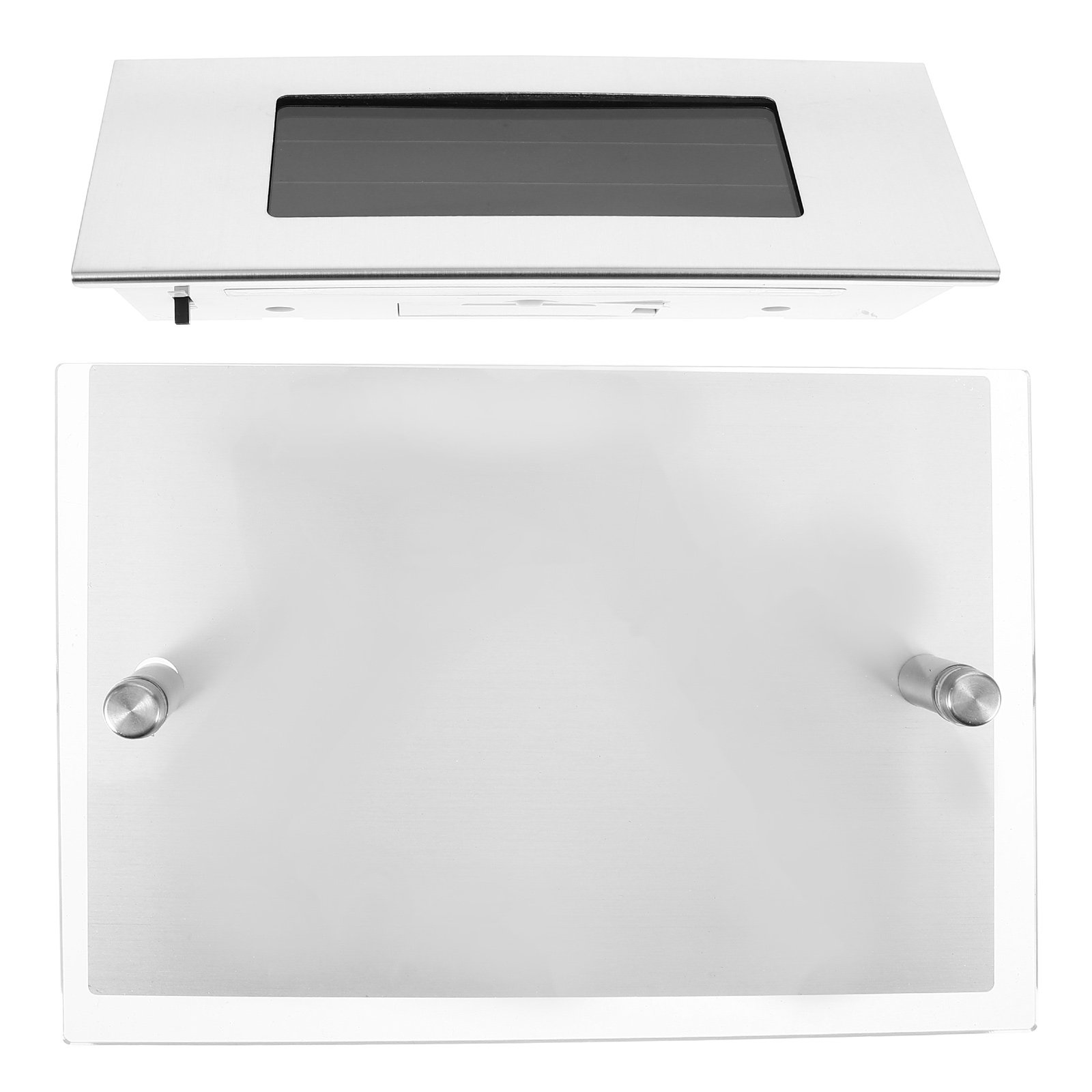 Outdoor Power House - Solar Doorplate Lamp Stainless Steel House
