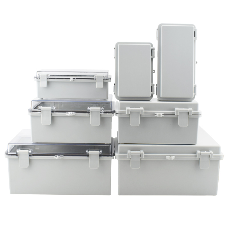 Outdoor Power Junction - IP67 Waterproof Plastic Enclosure With Hasp