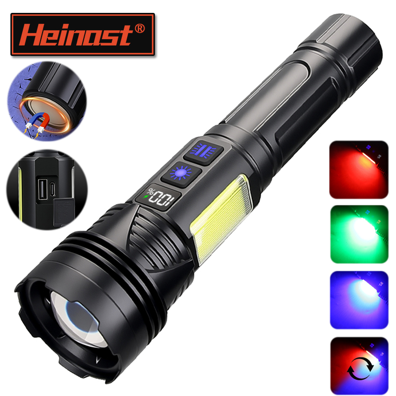 Outdoor Powerbank - Powerful LED Handheld Flashlight USB Rechargeable