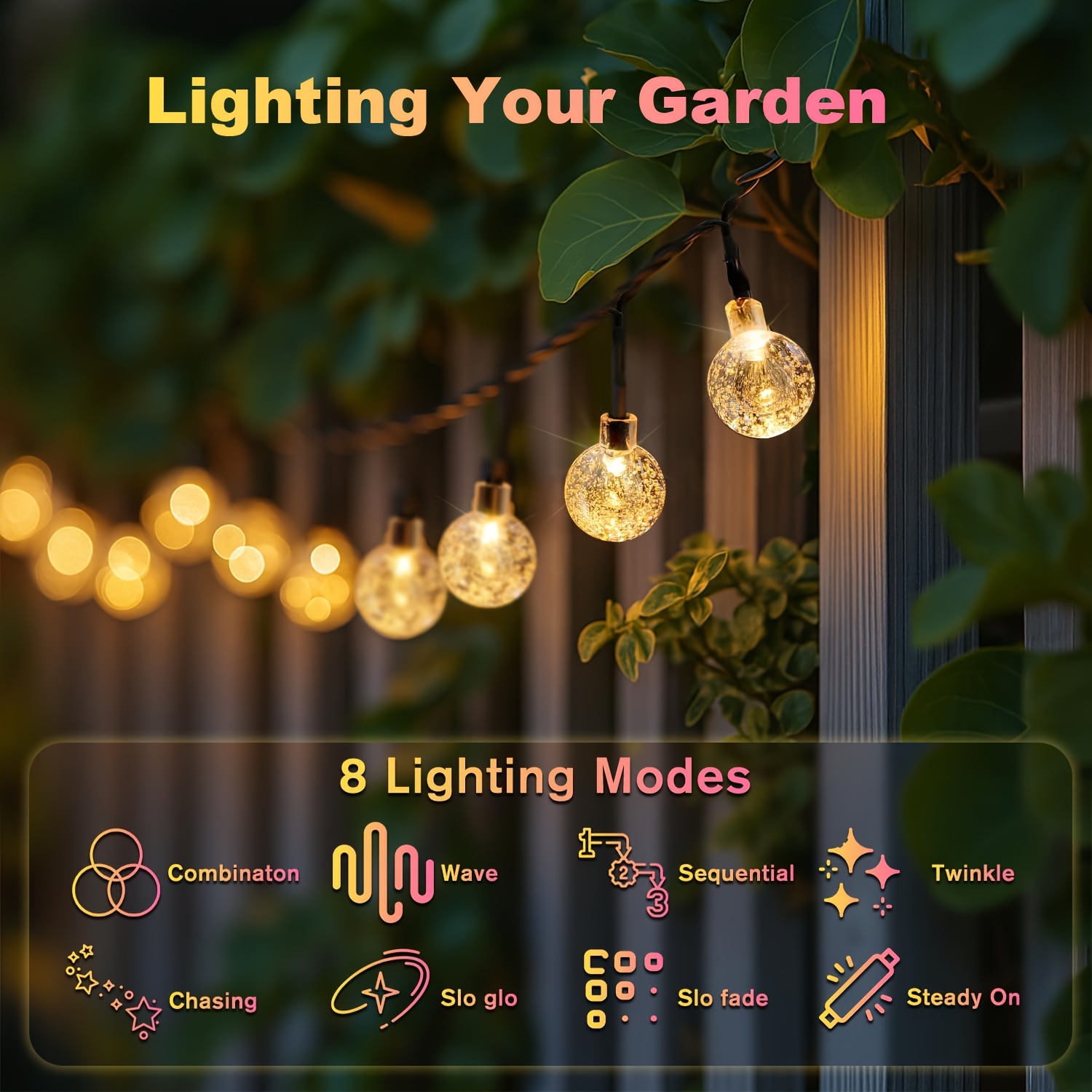 Solar String Lights Outdoor, S - Outdoor Power For Wedding ulasan dan harga
