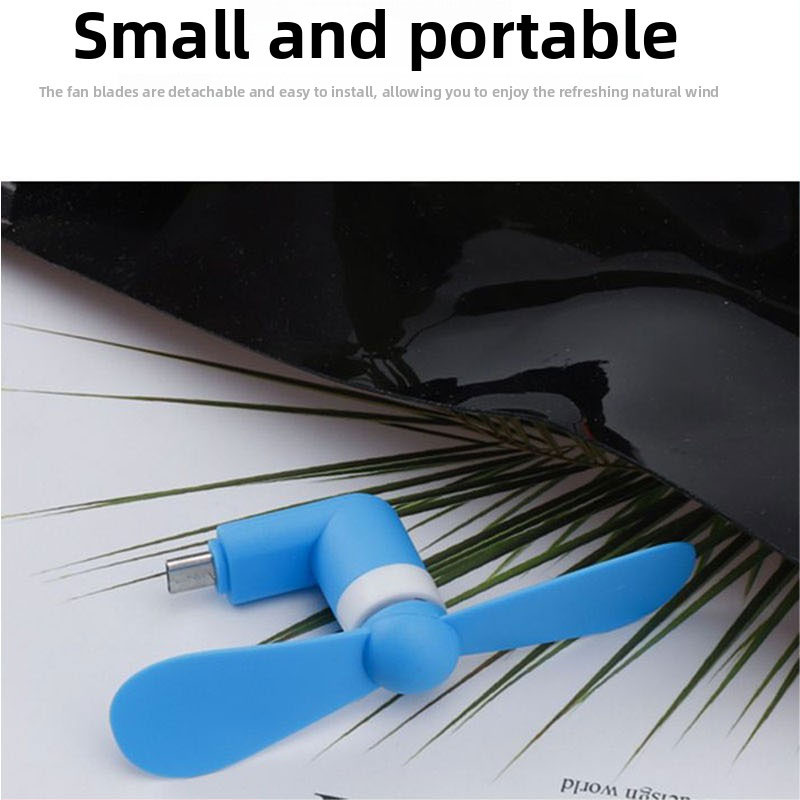 Type C Mini Phone Fan, Portabl - Outdoor Power Fan ulasan dan harga