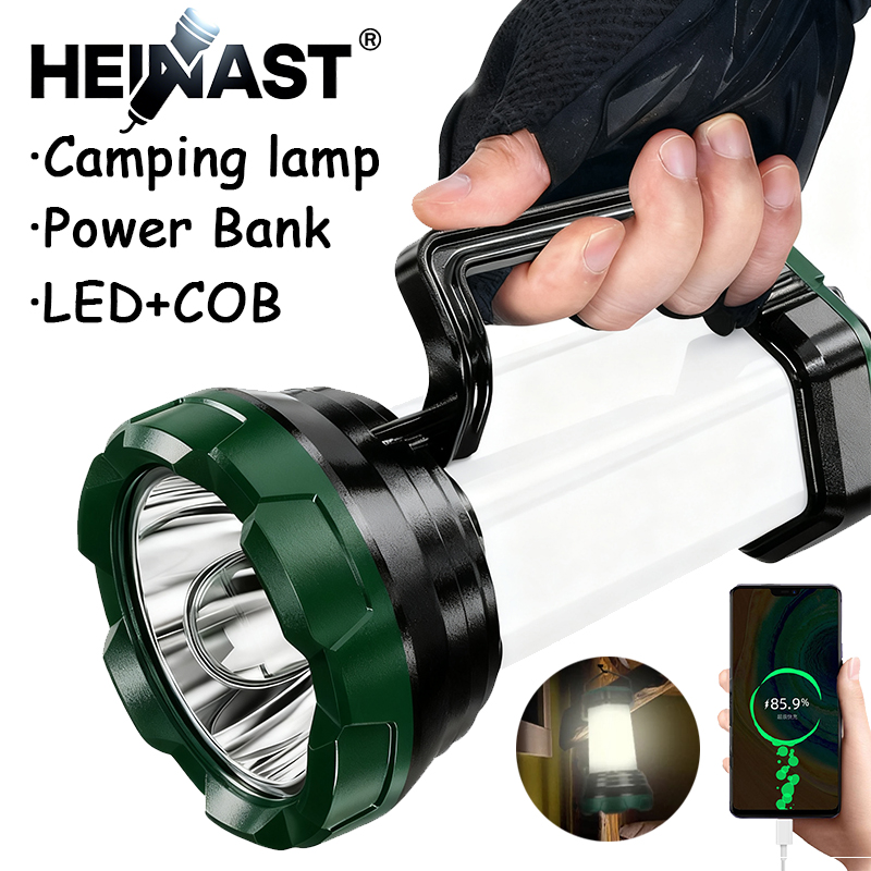 Portable Powerful LED Flashlig - Outdoor Powerbank ulasan dan harga