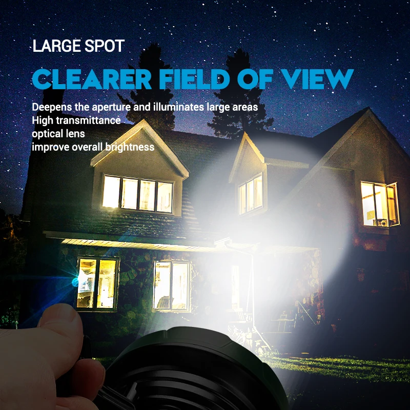 Portable Powerful LED Flashlig - Outdoor Powerbank ulasan dan harga