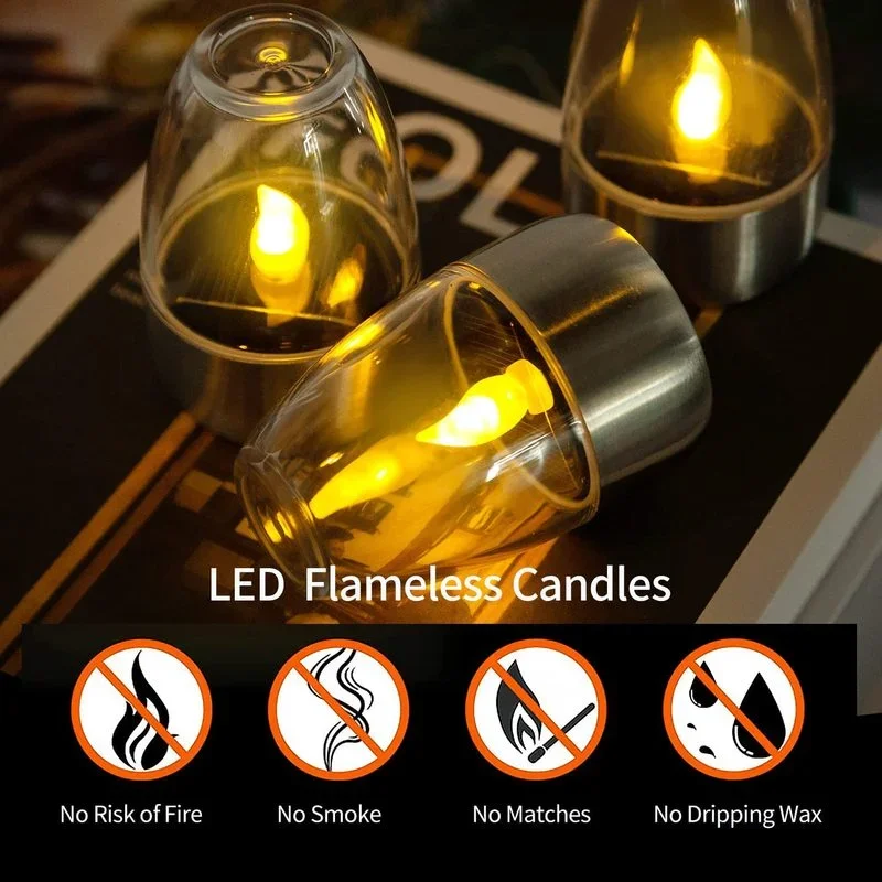 Solar Powered Flameless Candle - Outdoor Power For Wedding ulasan dan harga