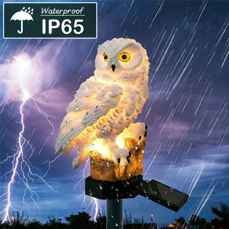 Solar Lamp Owl Animal Solar Ga - Outdoor Power House ulasan dan harga
