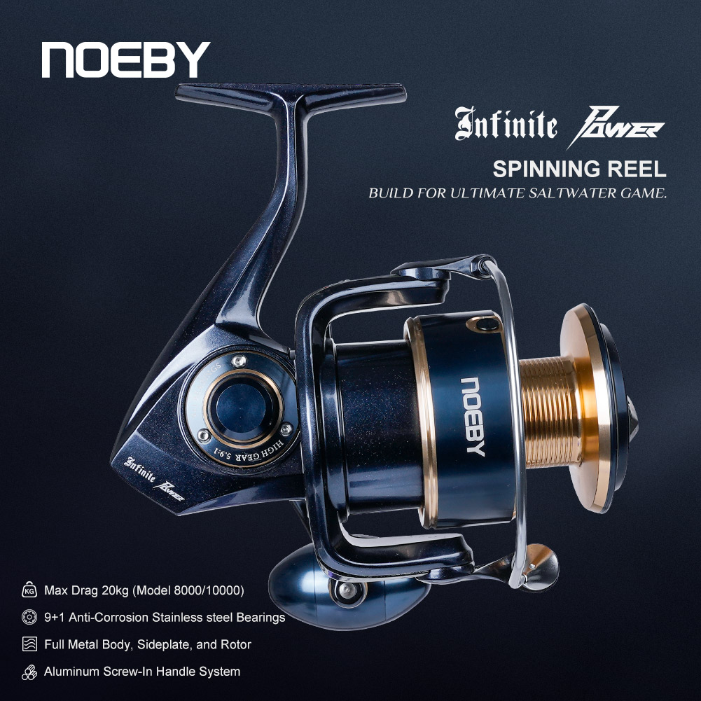 Noeby Infinite Power Spinning  - Outdoor Power Reel ulasan dan harga