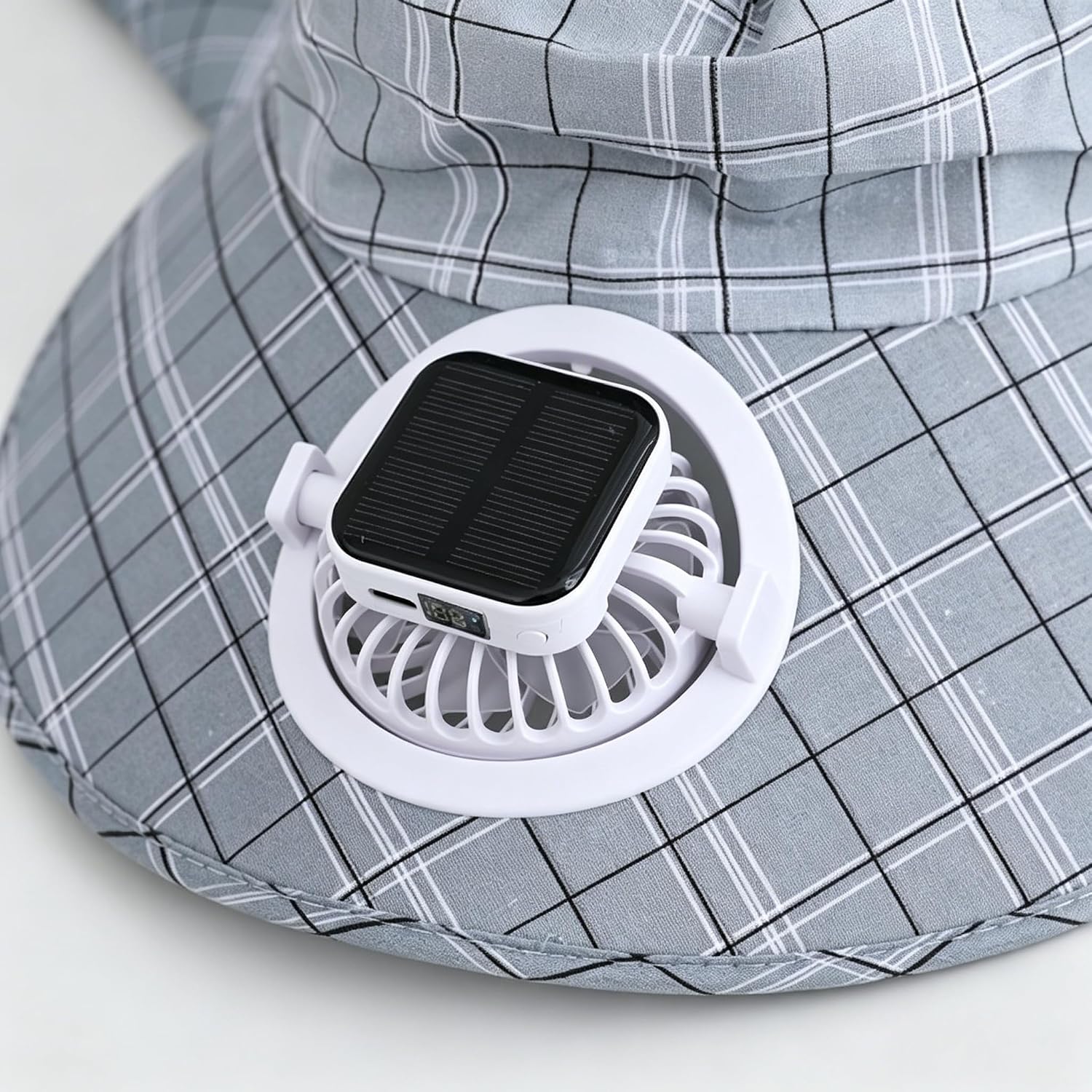 1PC Solar Power Neck Guard Fan - Outdoor Power Fan ulasan dan harga