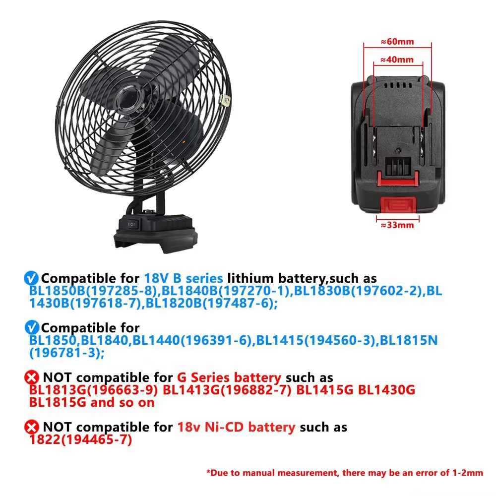 6/8In Camping Fan Outdoor Fish - Outdoor Power Fan ulasan dan harga
