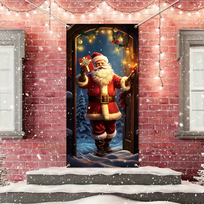 1pc 2D flat, festive Santa Cla - Outdoor Power House ulasan dan harga