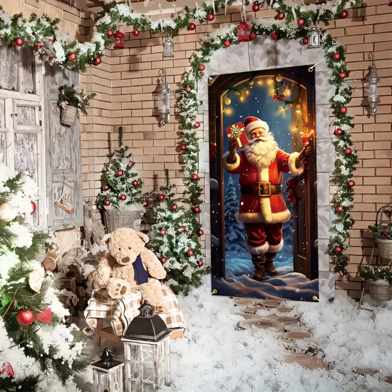 1pc 2D flat, festive Santa Cla - Outdoor Power House ulasan dan harga