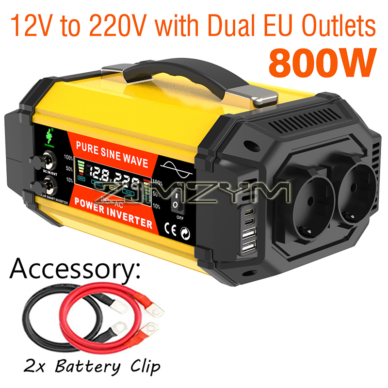 500W/800W/1000W Pure Sine Powe - Outdoor Power Inverter ulasan dan harga
