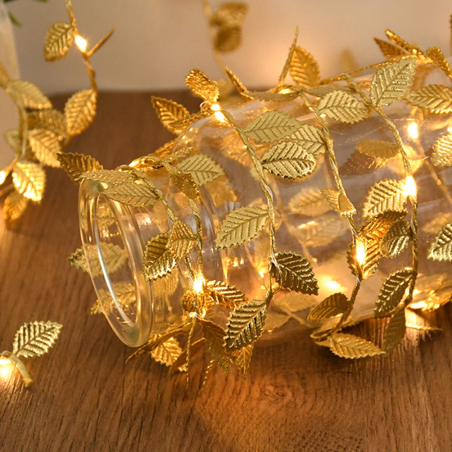 Golden Leaf Rattan Copper Wire - Outdoor Power For Wedding ulasan dan harga