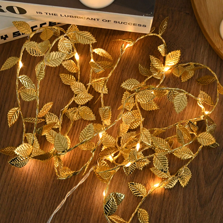 Golden Leaf Rattan Copper Wire - Outdoor Power For Wedding ulasan dan harga