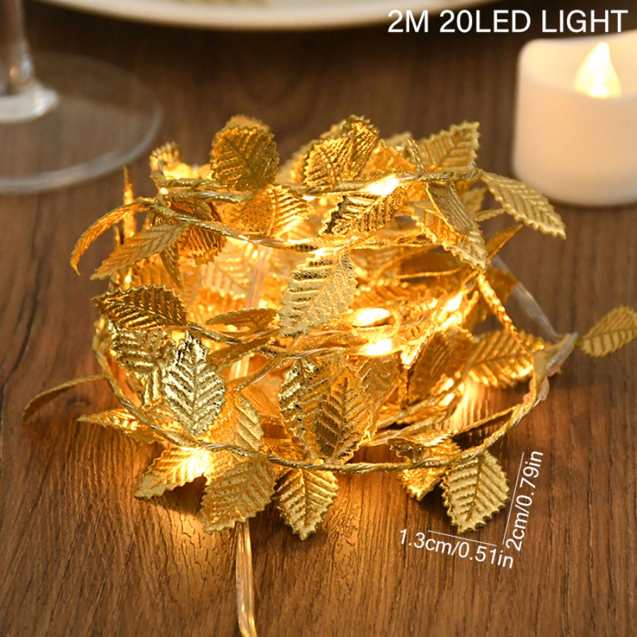 Golden Leaf Rattan Copper Wire - Outdoor Power For Wedding ulasan dan harga