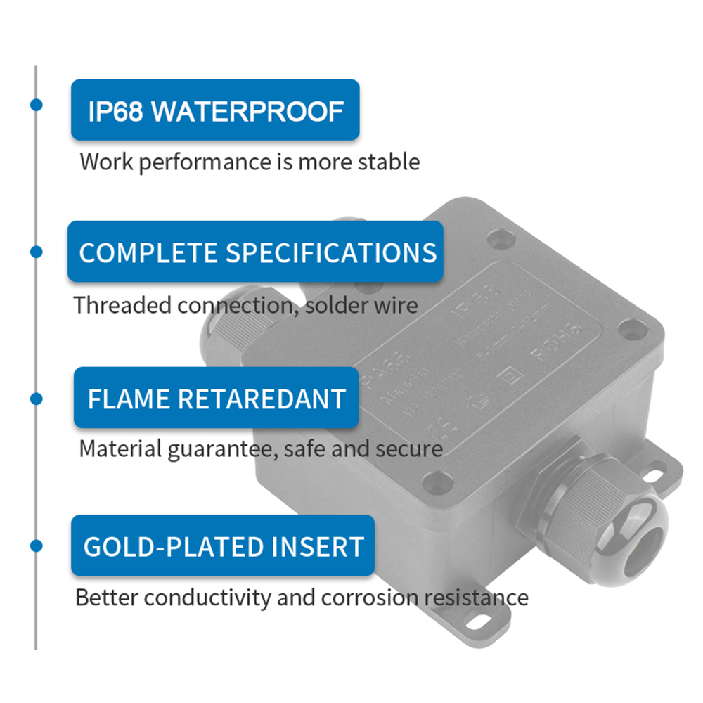 IP68 Outdoor Waterproof Juncti - Outdoor Power Supply Box ulasan dan harga