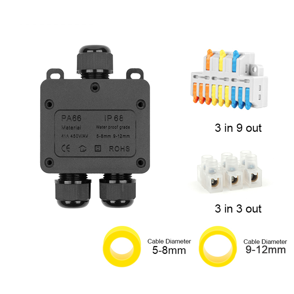 IP68 Outdoor Waterproof Juncti - Outdoor Power Supply Box ulasan dan harga