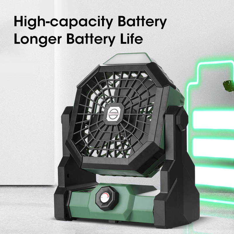 10000mAh Camping Fan with LED  - Outdoor Power Fan ulasan dan harga