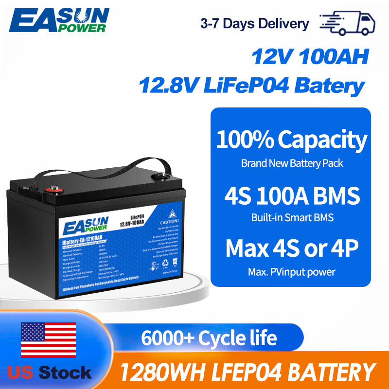 EASUN POWER 12V 100Ah LiFePO4  - Outdoor Power Inverter ulasan dan harga