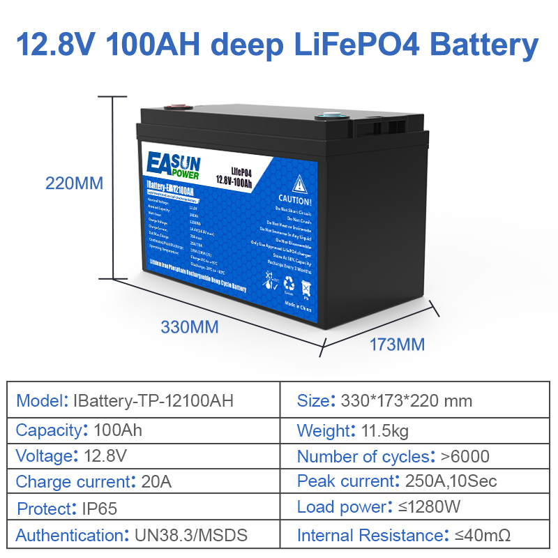 EASUN POWER 12V 100Ah LiFePO4  - Outdoor Power Inverter ulasan dan harga