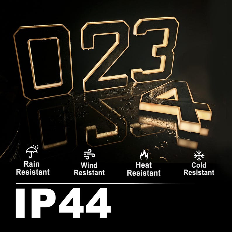 Solar LED House Number Sign Wa - Outdoor Power House ulasan dan harga