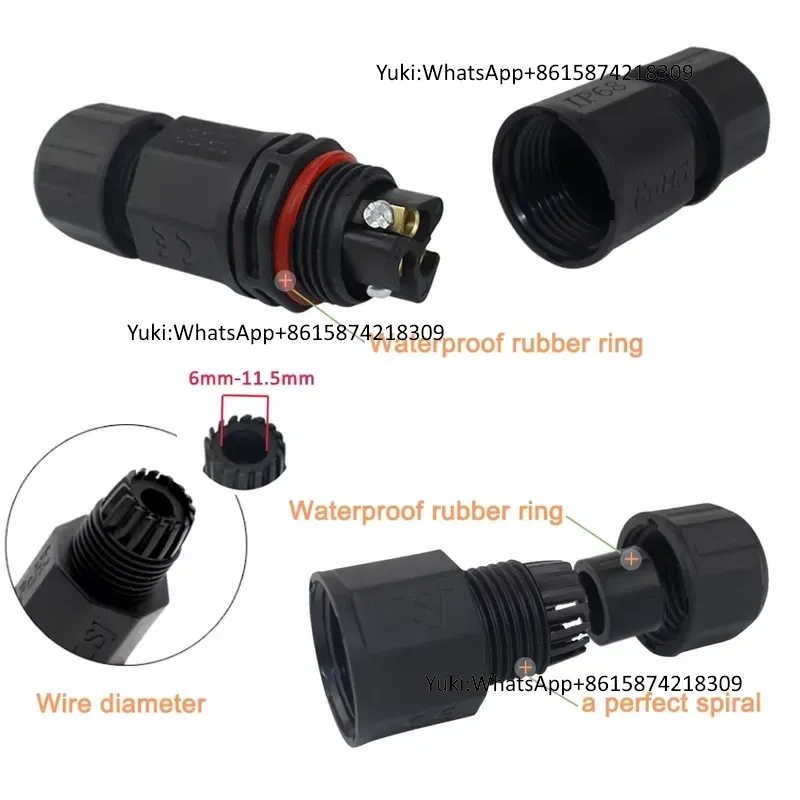 IP68 Waterproof Cable T Tap El - Outdoor Power Junction ulasan dan harga
