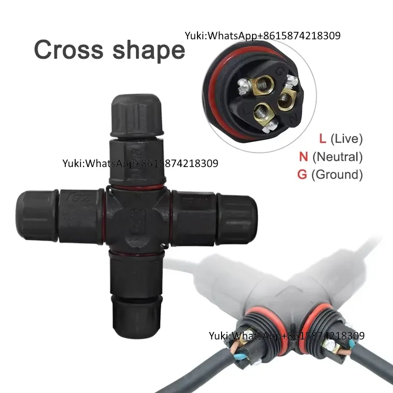 IP68 Waterproof Cable T Tap El - Outdoor Power Junction ulasan dan harga