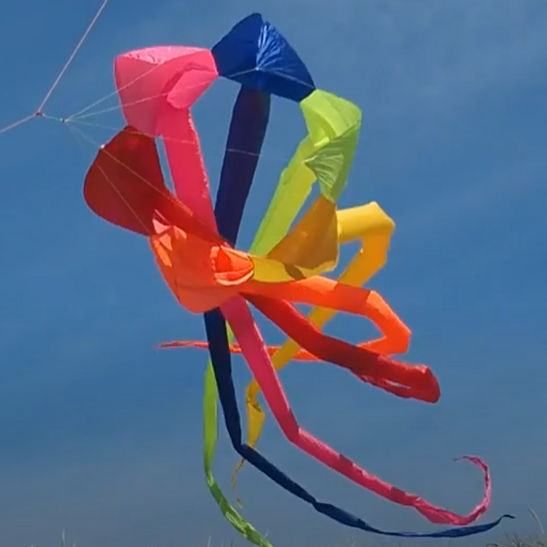 6.5M 3D Rainbow Rotating Soft  - Outdoor Power Reel ulasan dan harga