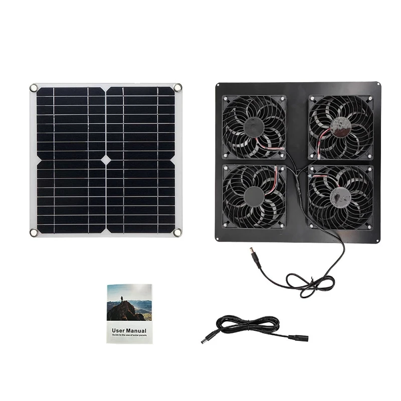 100W Solar Panel Exhaust Fan A - Outdoor Power House ulasan dan harga