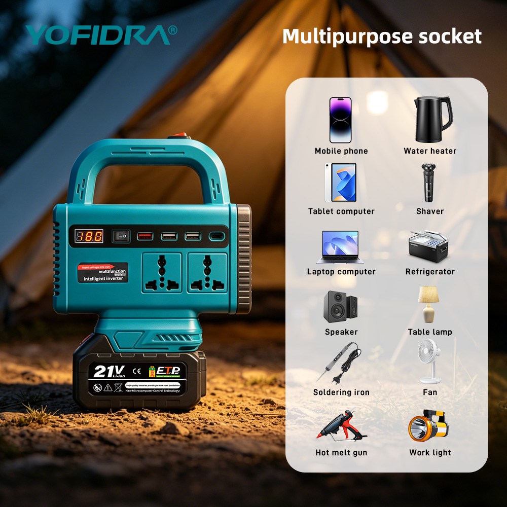 YOFIDRA 220V Portable Power In - Outdoor Power Inverter ulasan dan harga