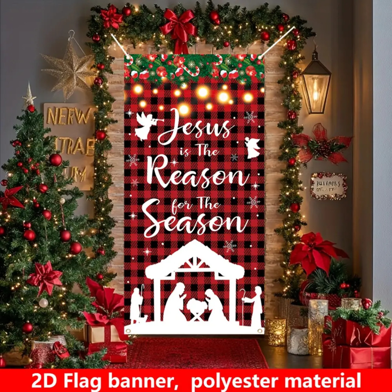 1pc 2D flat, Christmas festive - Outdoor Power House ulasan dan harga