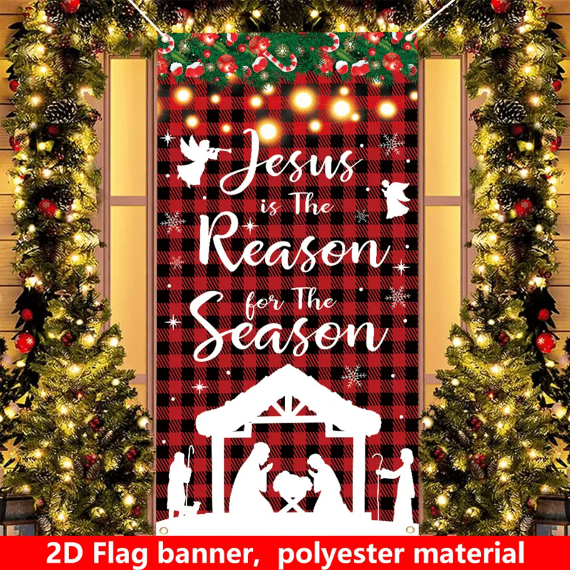1pc 2D flat, Christmas festive - Outdoor Power House ulasan dan harga
