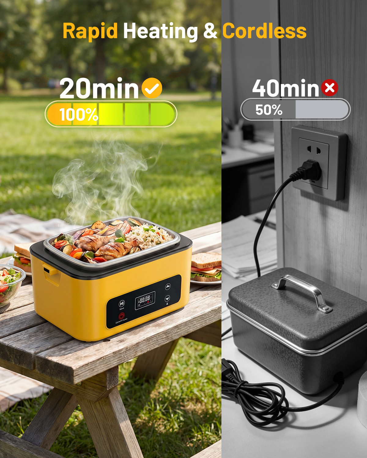 TaskStar Portable Heated Lunch - Outdoor Power Supply Box ulasan dan harga