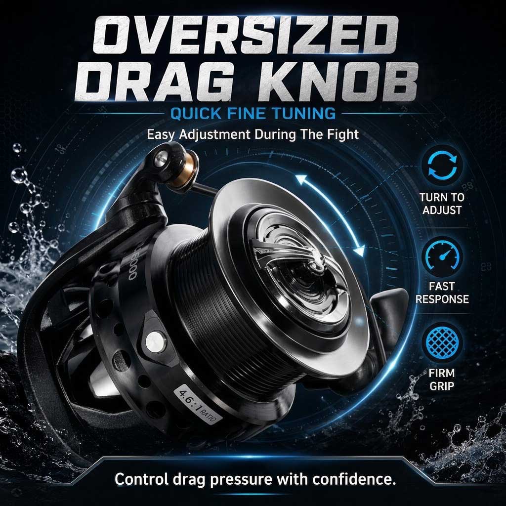 SAMOLLA Dual Brake Spinning Re - Outdoor Power Reel ulasan dan harga