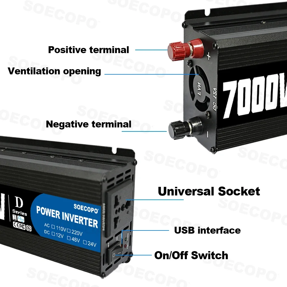 SOECOPO 7000W Power Inverter,  - Outdoor Power Inverter ulasan dan harga