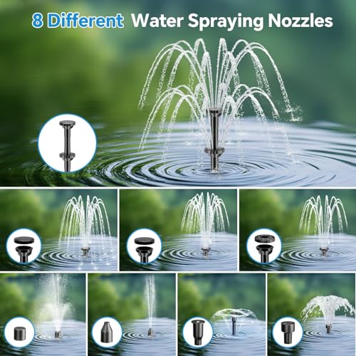 8W Solar Fountain Pump With 30 - Outdoor Powerbank ulasan dan harga