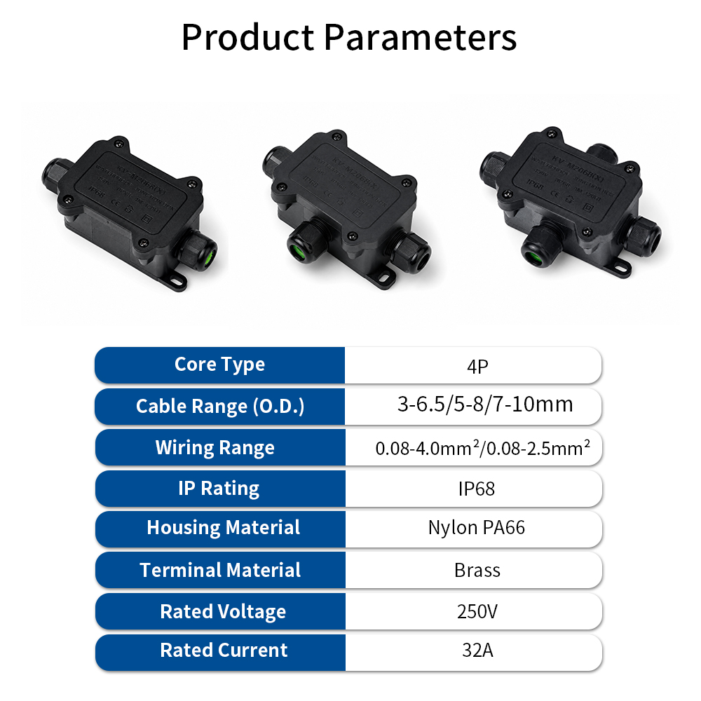 IP68 Waterproof Junction Box 2 - Outdoor Power Junction ulasan dan harga