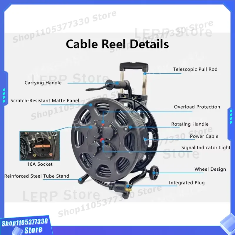 25m Heavy Duty Extension Cable - Outdoor Power Reel ulasan dan harga