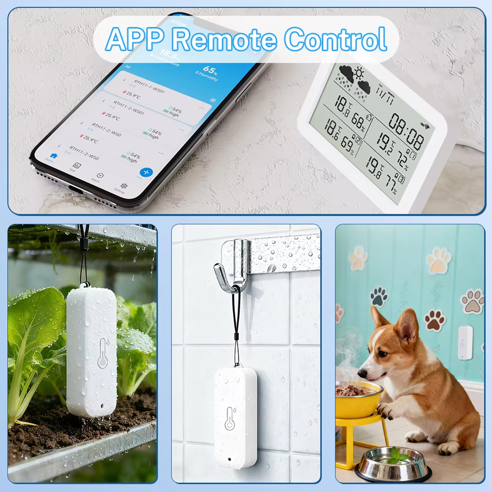 Tuya WiFi+RF433 Weather Statio - Outdoor Power Meter ulasan dan harga