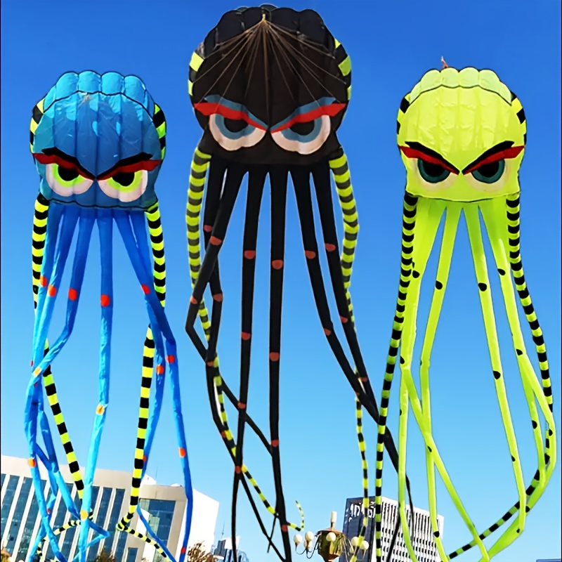 3D 8-Meter Octopus Kite Large  - Outdoor Power Reel ulasan dan harga