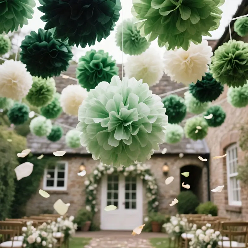 30 Pieces of Bohemian Style Gr - Outdoor Power For Wedding ulasan dan harga