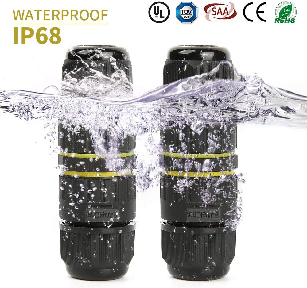 M16 2PIN 3PIN IP68 Waterproof  - Outdoor Power Junction ulasan dan harga