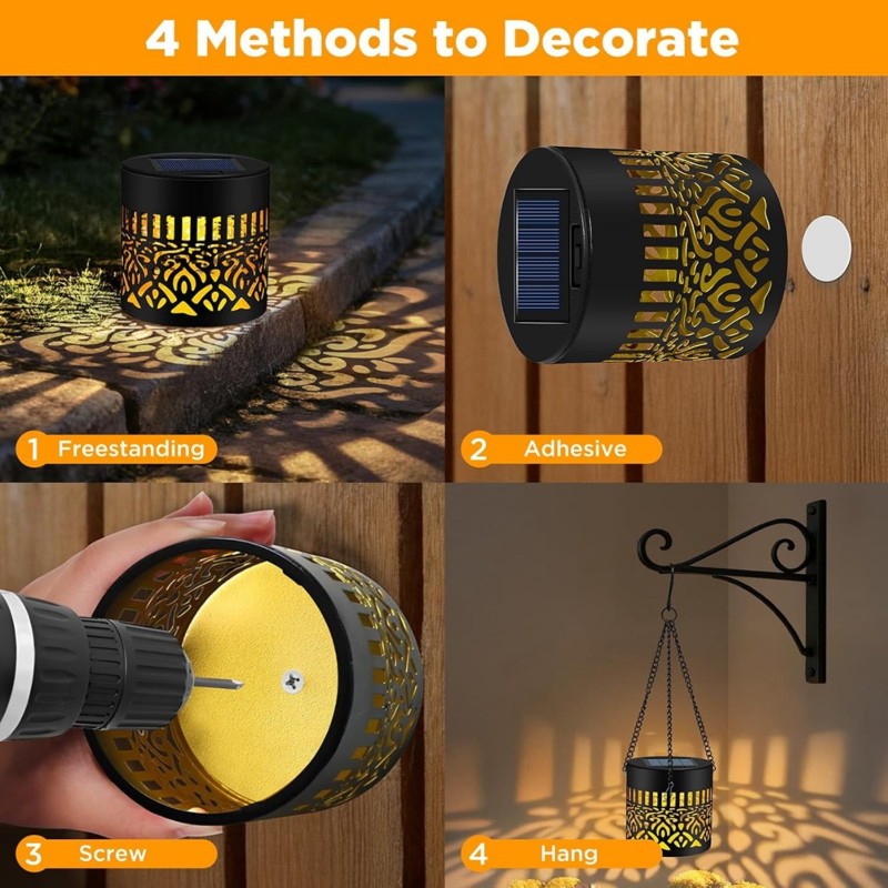 【Big deal】Solar Fence Lights O - Outdoor Power Deals ulasan dan harga