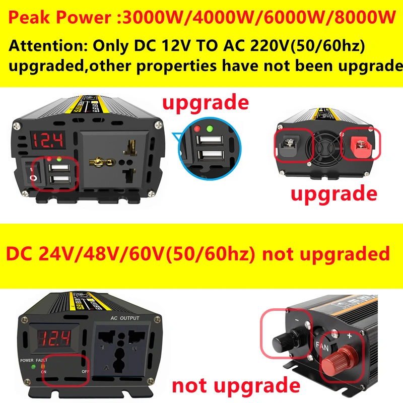 6000W DC12/24V to AC 220V Pure - Outdoor Power Inverter ulasan dan harga