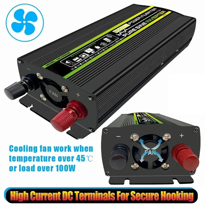 6000W DC12/24V to AC 220V Pure - Outdoor Power Inverter ulasan dan harga