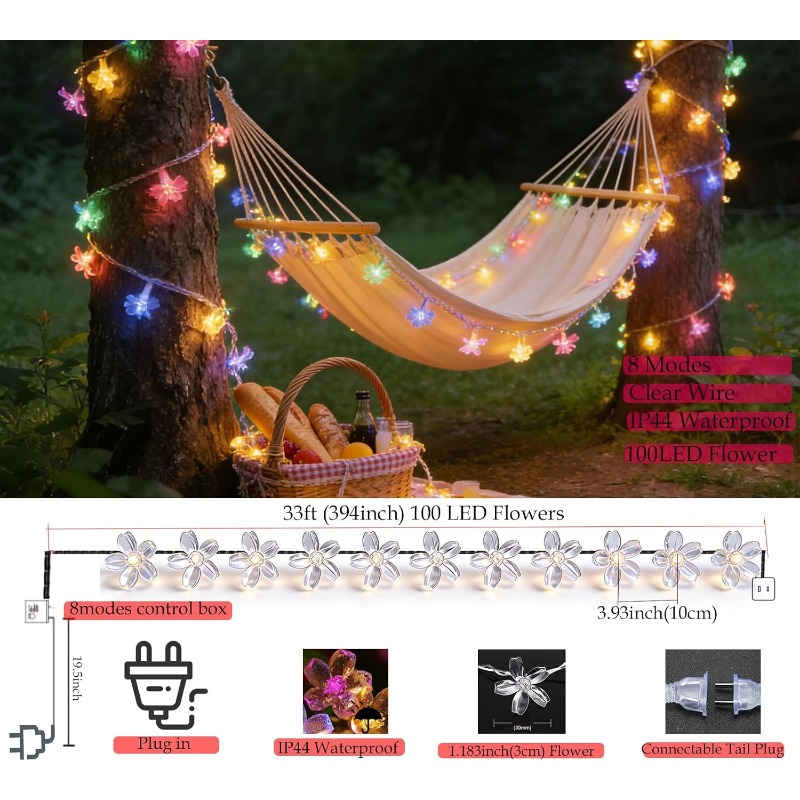 Solar Powered Cherry Blossom F - Outdoor Power For Wedding ulasan dan harga
