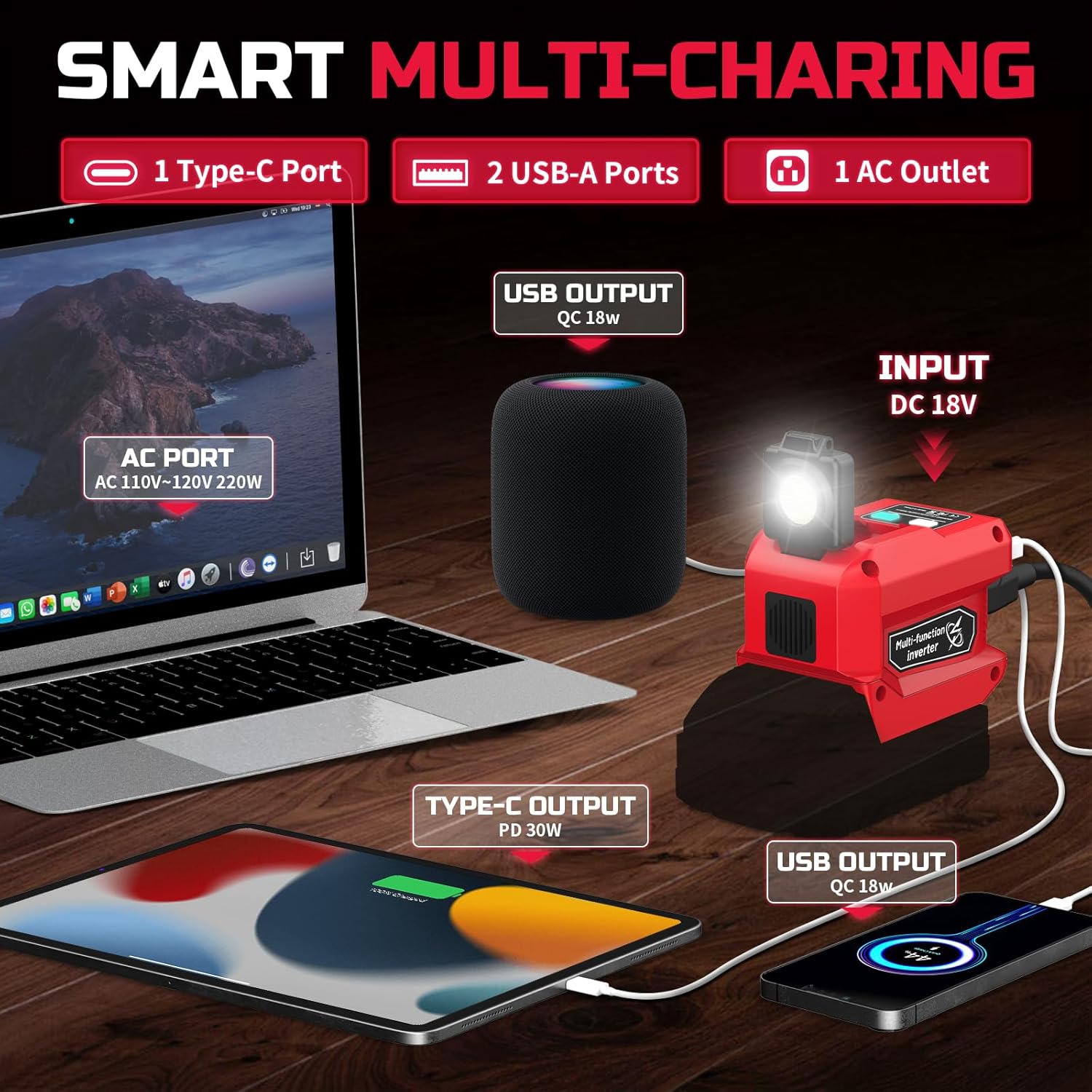 Kzreect 220W Power Inverter Co - Outdoor Power Inverter ulasan dan harga